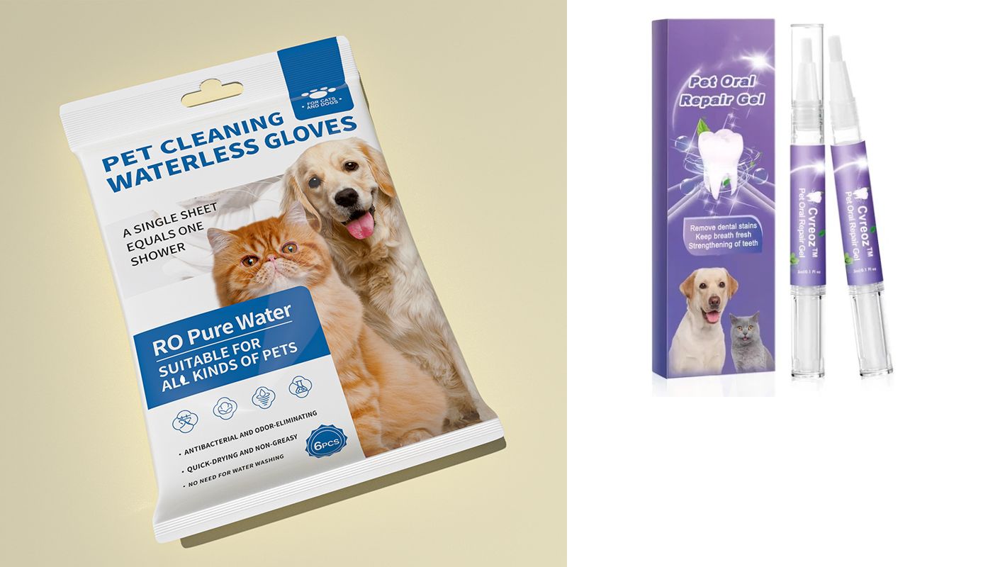 🐶Neskalaujamos naminių gyvūnėlių valymo dezodoruojančios pirštinės-LT