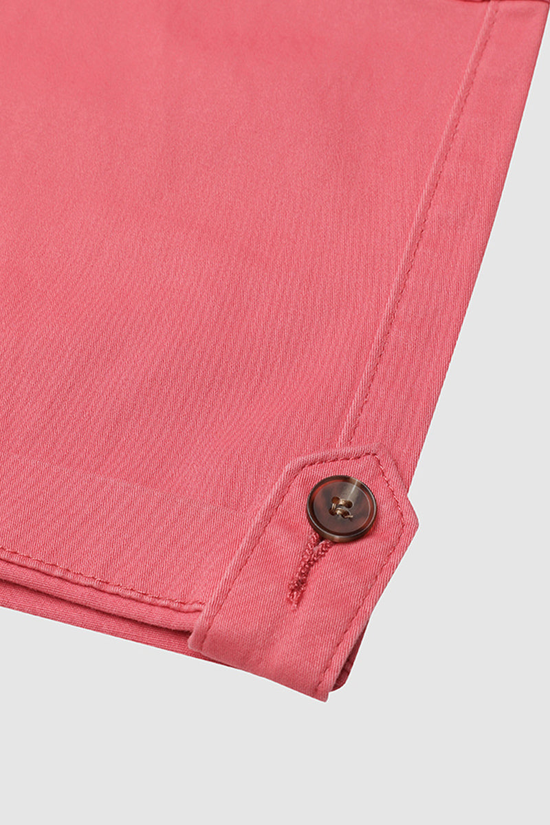 Kapri kelnės su kišenėmis ir vidutinio aukščio juosmeniu, klostėmis apačioje ir keliomis kišenėmis-LT