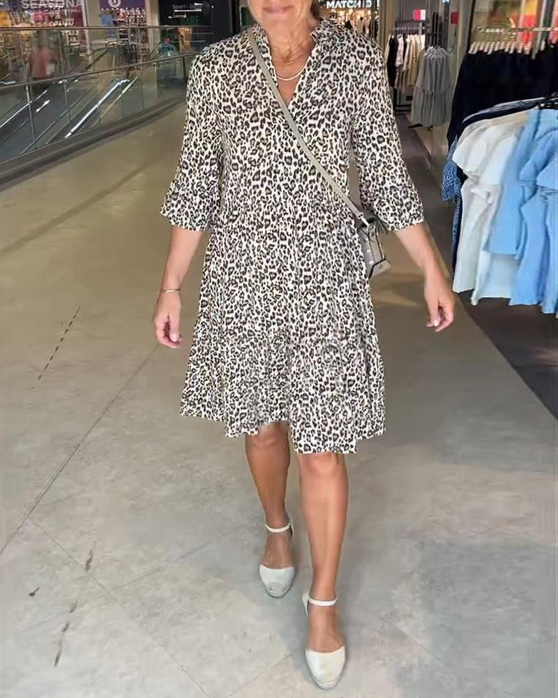 Obleka z leopardjim vzorcem-SI
