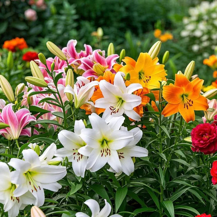 Bulbos de lirio fragante bicolor de doble pétalo: frescos y dulces.-ES