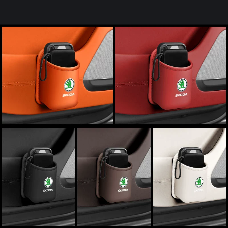 Usnjen organizator za avtomobilske skodelice-SI