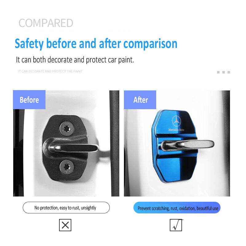 Ζεστές εκπτώσεις ✨50% έκπτωση ✨Ανοξείδωτο αντιδιαβρωτικό προστατευτικό κάλυμμα κλειδαριάς πόρτας αυτοκινήτου 🔥4 τεμάχια 🔥-GR