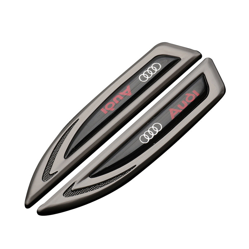 Univerzalna avtomobilska značka z logotipom, prilagodljiva kovinska nalepka za avto (2 kosa)-SI