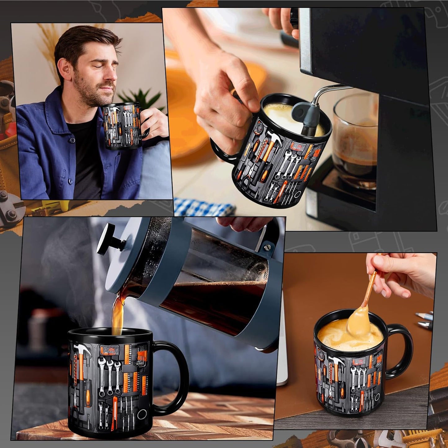 ⚡OFERTA DE LUNES CIBERNÉTICO🔧⚡Taza con forma de caja de herramientas para mecánico🍵-ES