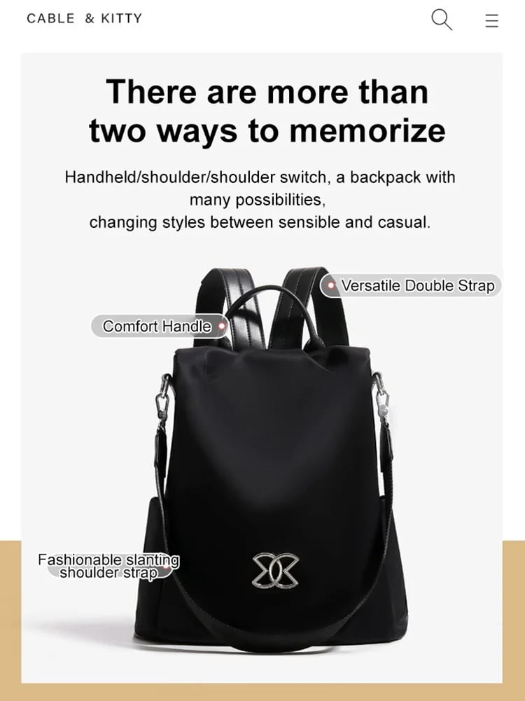 🔥Nahrbtnik z veliko prostornino in zaščito pred krajo-SI