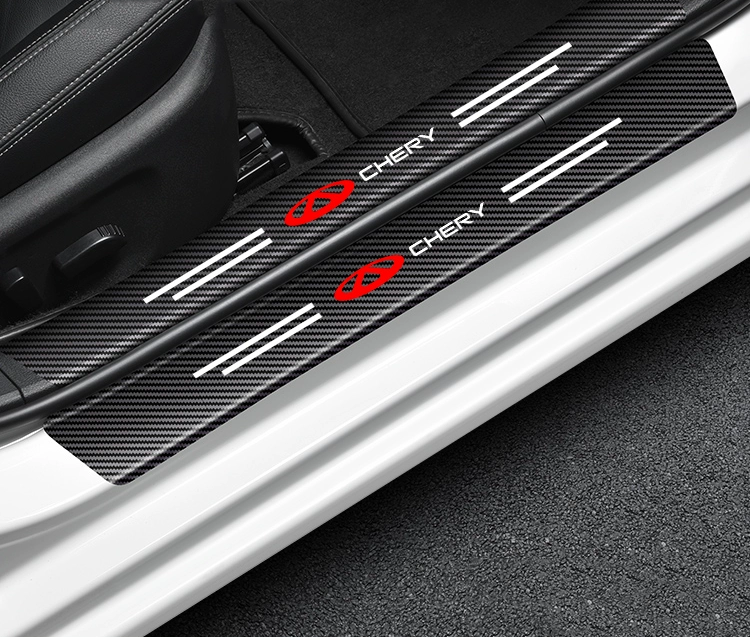 Black Friday ✨50% de descuento ✨Adhesivos de umbral de puerta de coche de carbono✨9 unidades ✨-ES