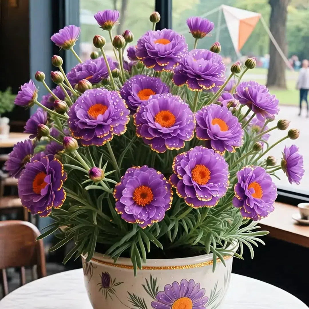 Kuldne pitsiline portulaka 🌸✨ Kaunid topeltõied suviste värvide jaoks-EE