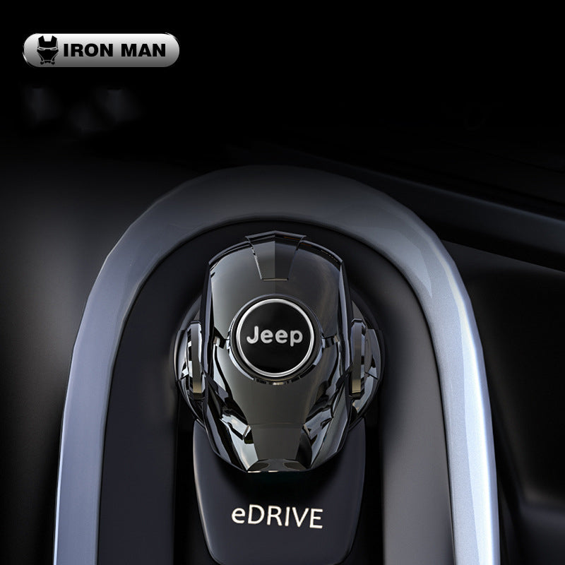 „Iron Man“ automobilio užvedimo mygtuko apsauginis dangtelis-LT