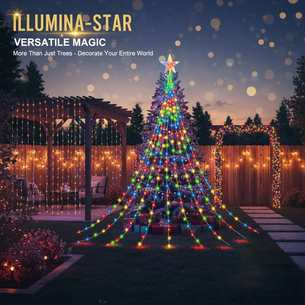 🎁¡Oferta anticipada de Navidad! 50% de descuento🎄 Luces navideñas Starlight Cascade-ES