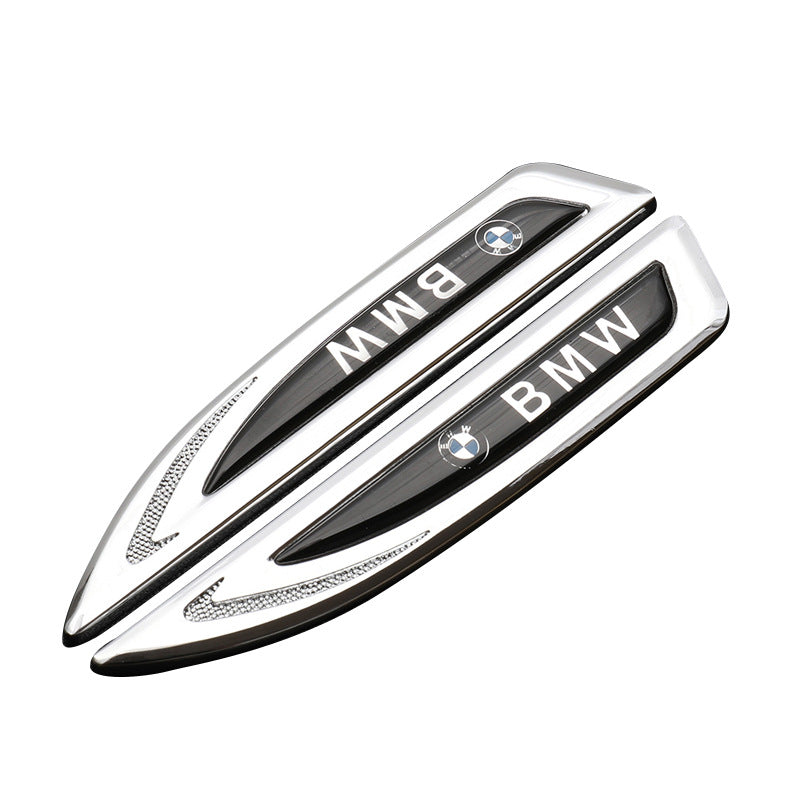 Univerzalna avtomobilska značka z logotipom, prilagodljiva kovinska nalepka za avto (2 kosa)-SI