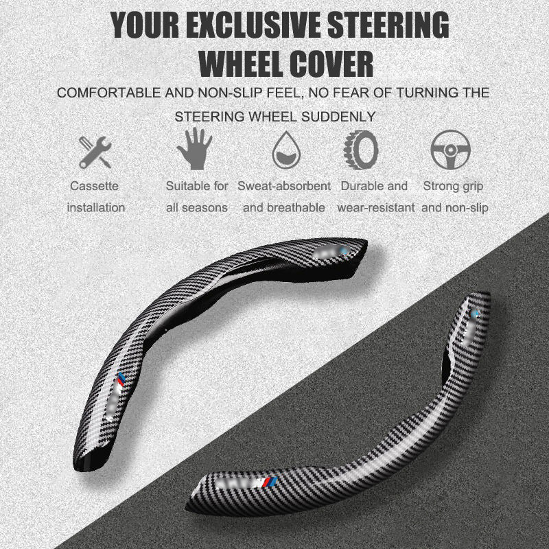 🔥Nova univerzalna prevleka za volan iz karbonskih vlaken (2 kosa)❗Ustreza vsem modelom-SI
