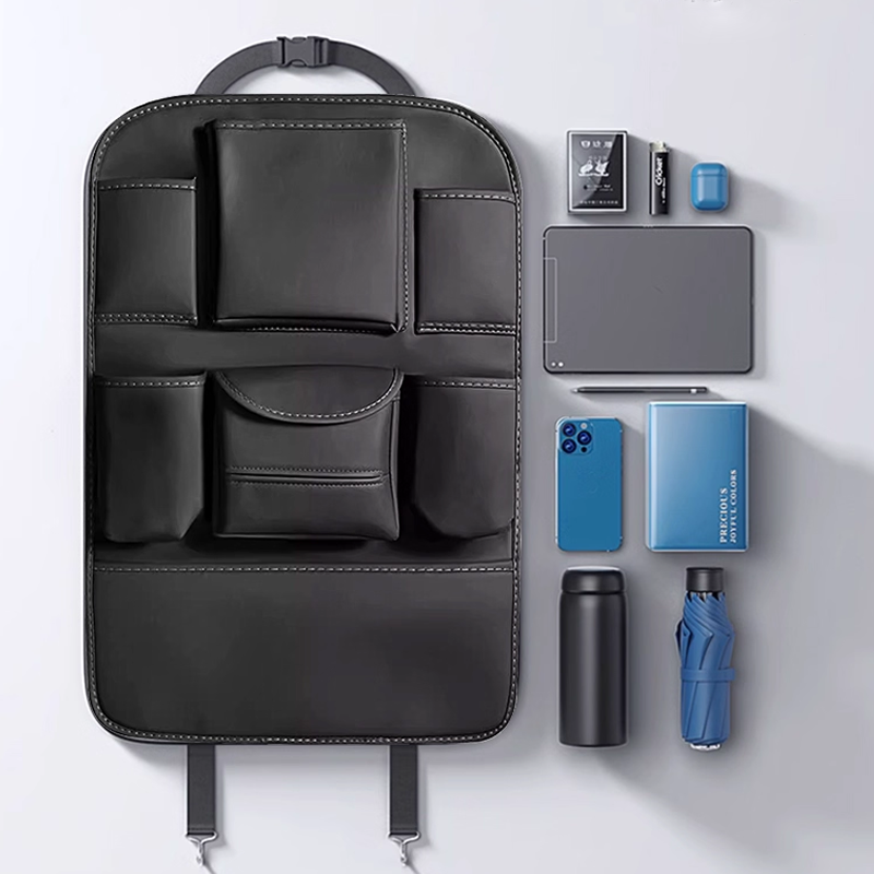 Οργάνωση πίσω καθίσματος DriveEase – Κρεμαστή οργάνωση με πολλαπλές τσέπες και εξατομικευμένο λογότυπο-GR