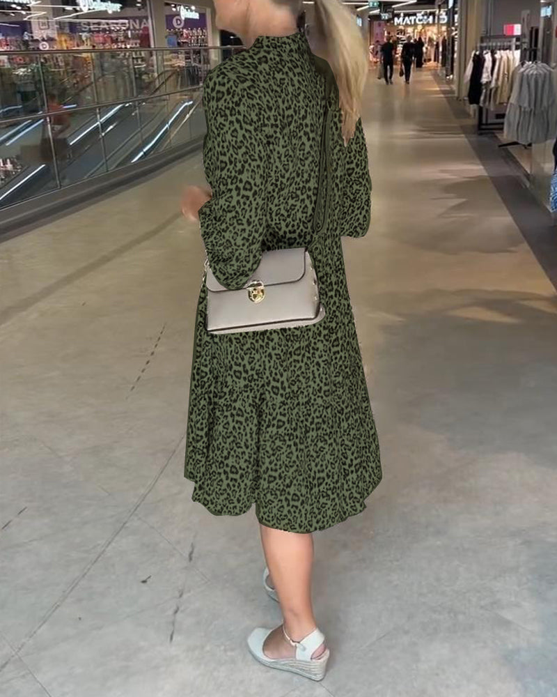 Obleka z leopardjim vzorcem-SI