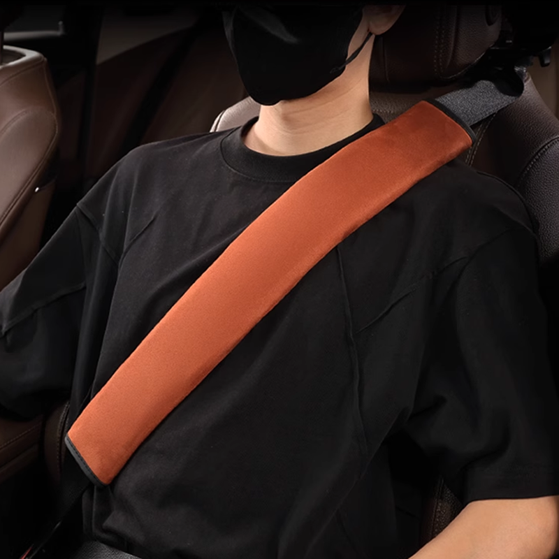 „SilkLeather“ saugos diržo užvalkalas – kaklo apsauga ir logotipo parinktis-LT