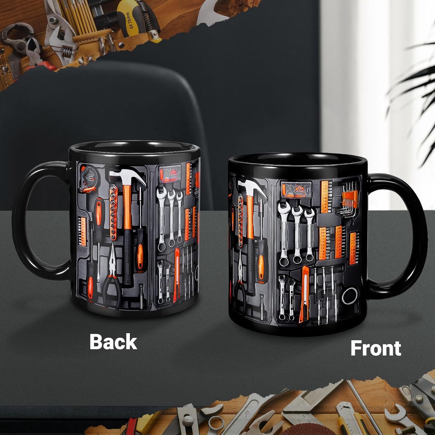 ⚡OFERTA DE LUNES CIBERNÉTICO🔧⚡Taza con forma de caja de herramientas para mecánico🍵-ES