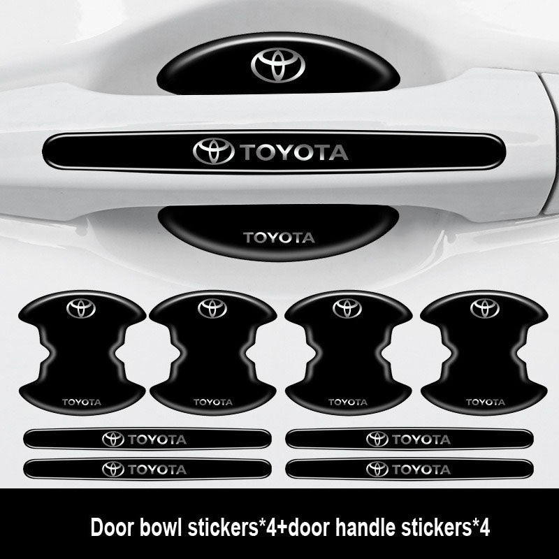 Sutirštinti automobilio durelių klijai su logotipu ✨8 vnt.✨--LT