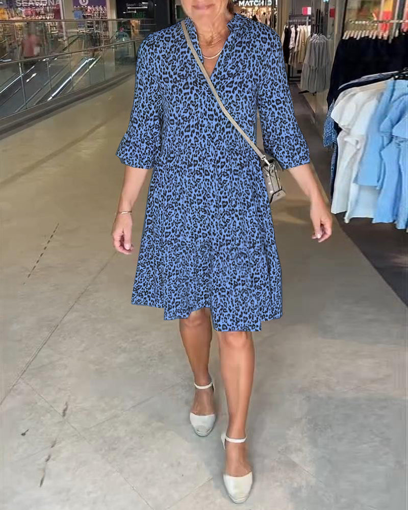 Obleka z leopardjim vzorcem-SI