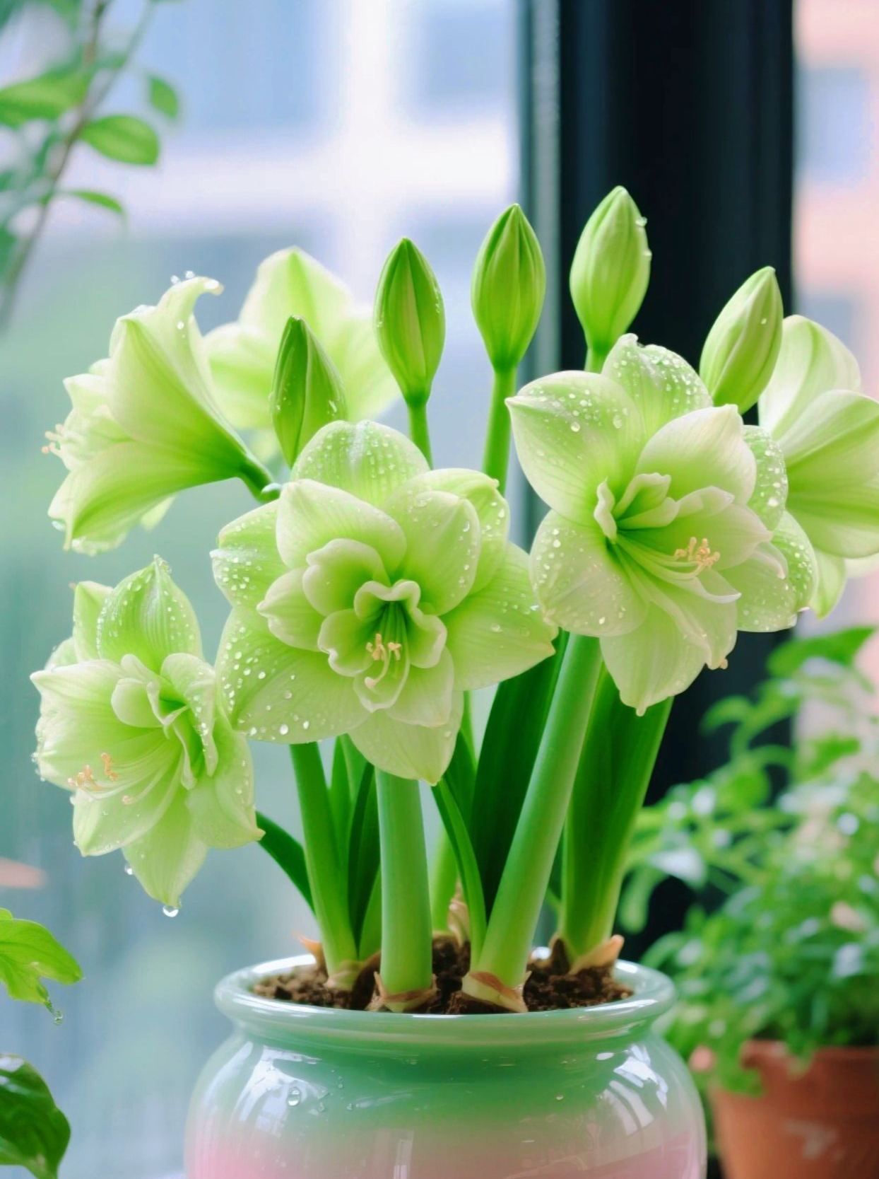 Bulbos de amaryllis perfumados con pétalos dobles--ES