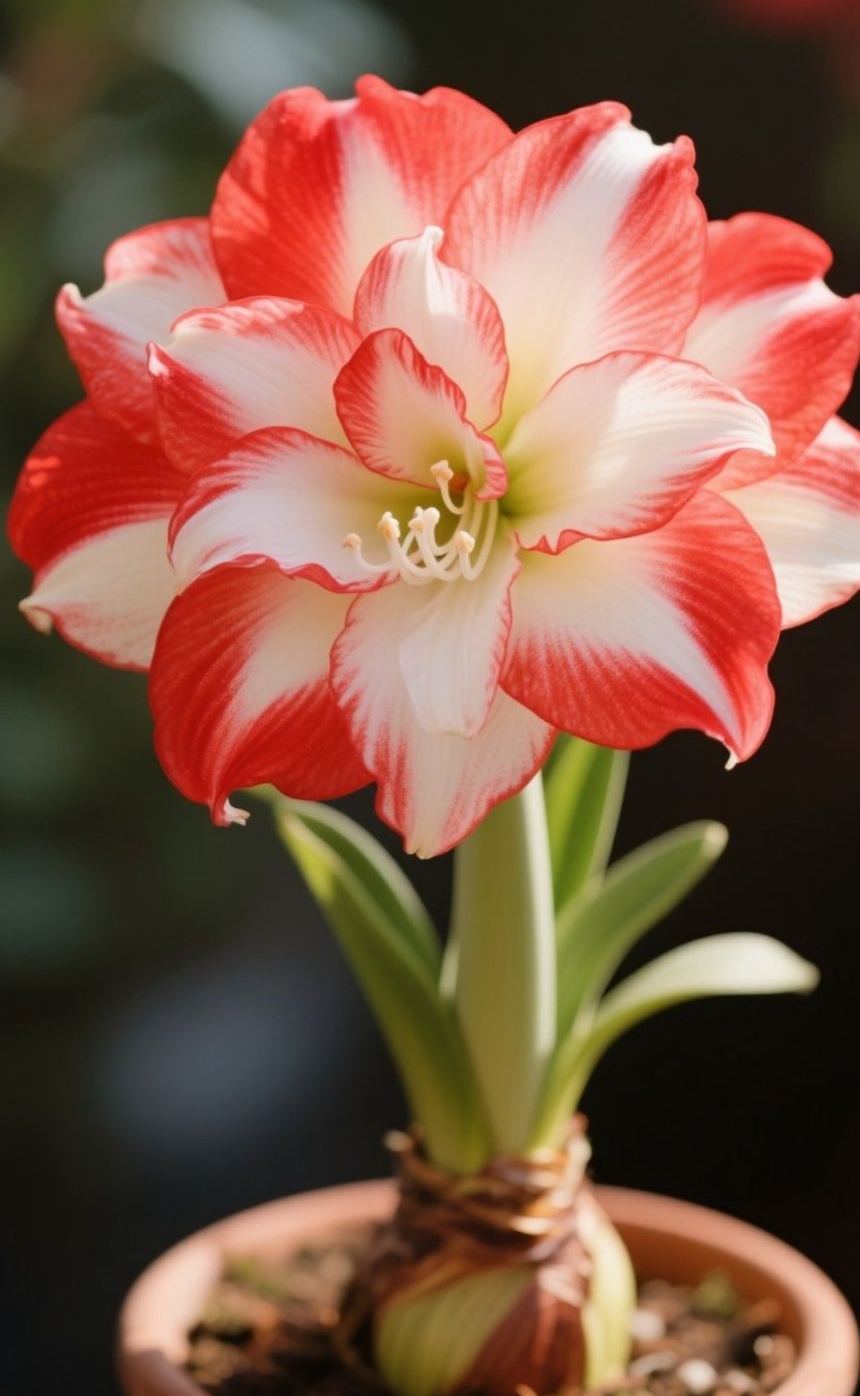 Bulbos de amaryllis perfumados con pétalos dobles--ES