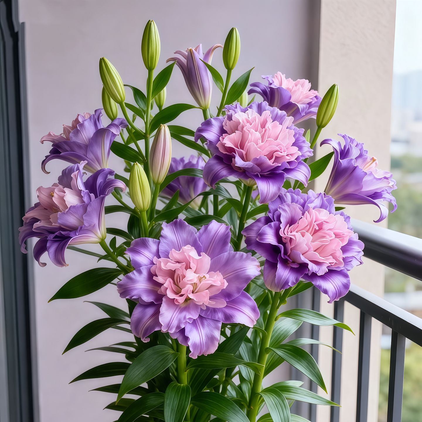 Bulbos de lirio fragante bicolor de doble pétalo: frescos y dulces.-ES