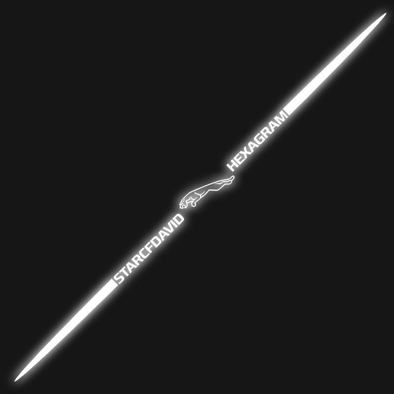 Pegatinas reflectantes láser de colores 3D para coche, 4 unidades-ES