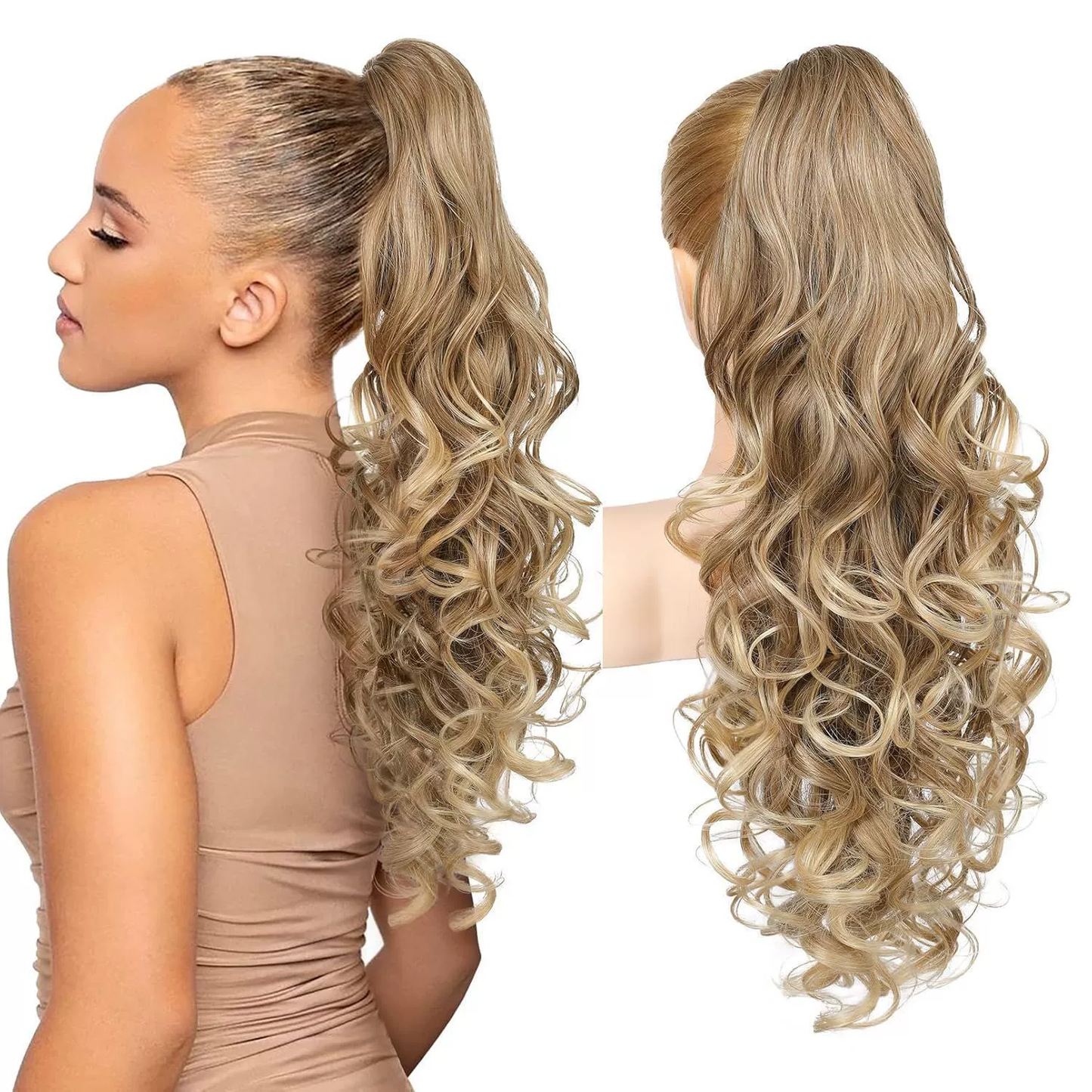 🔥 Časovno omejena promocija – 50 % popusta 👩💕 Lasni podaljški s sponko za čop 🙋‍♀️-SI