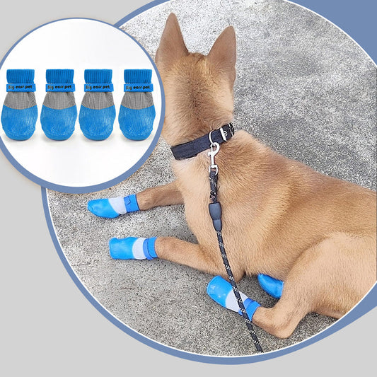 🐶2 pares de calcetines antideslizantes impermeables para perros-ES