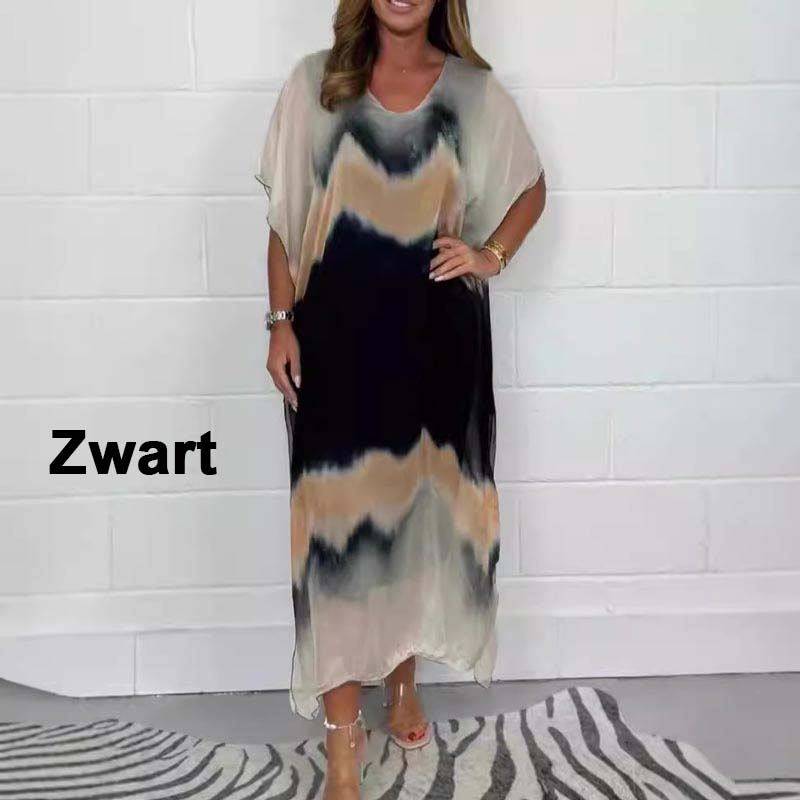 ✨【S-4XL】 Pohodlné dámske šedé šifónové šaty-SK