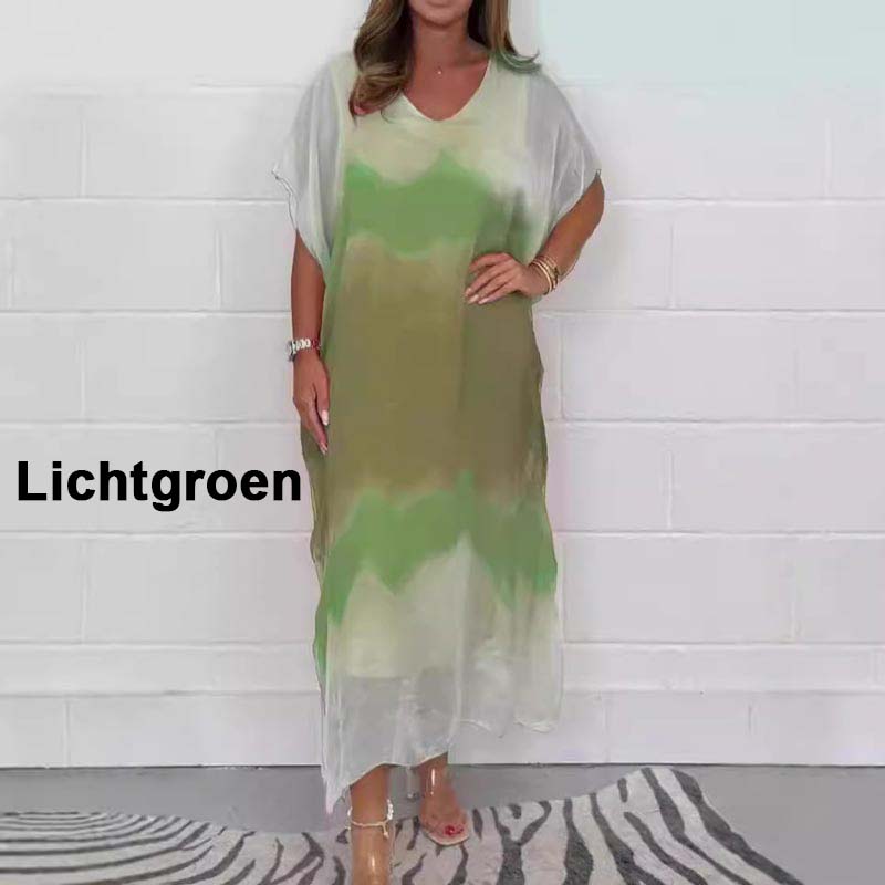 ✨【S-4XL】 Pohodlné dámske šedé šifónové šaty-SK