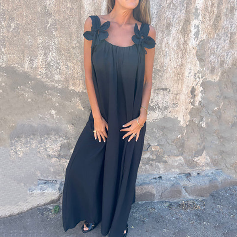 💐 Vestidos elegantes con escote floral para mujer-ES