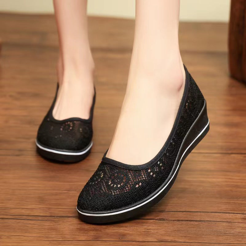 Zapatos de plataforma transpirables y antideslizantes para mujer.-ES