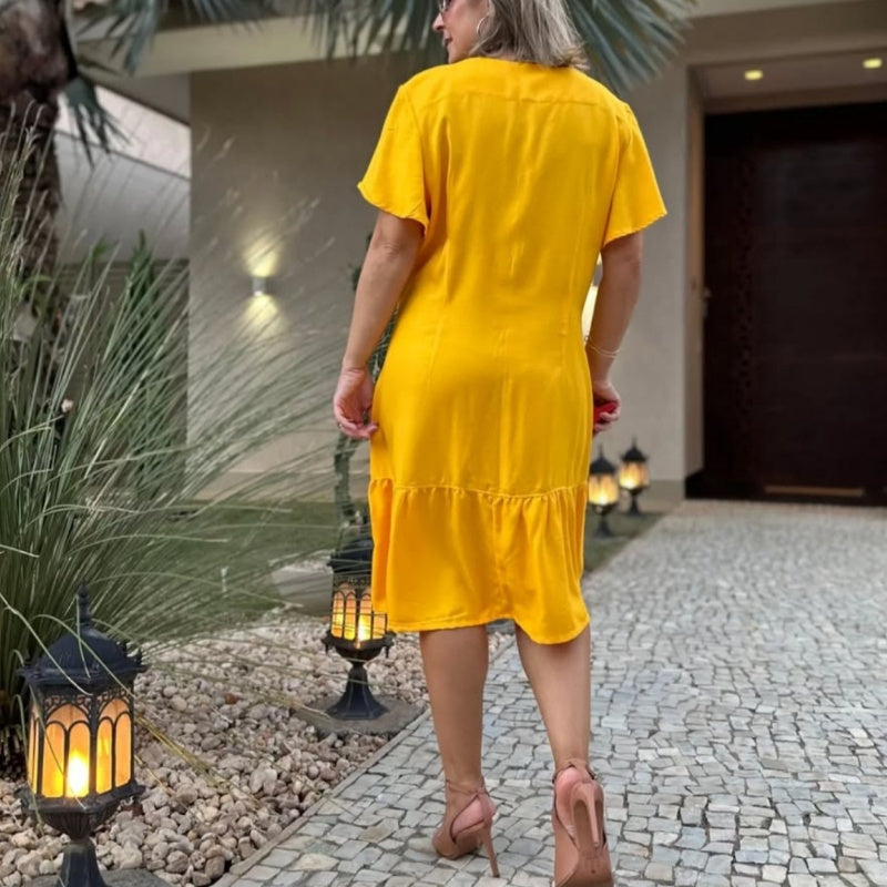 🥰Vestido suelto con botones-ES