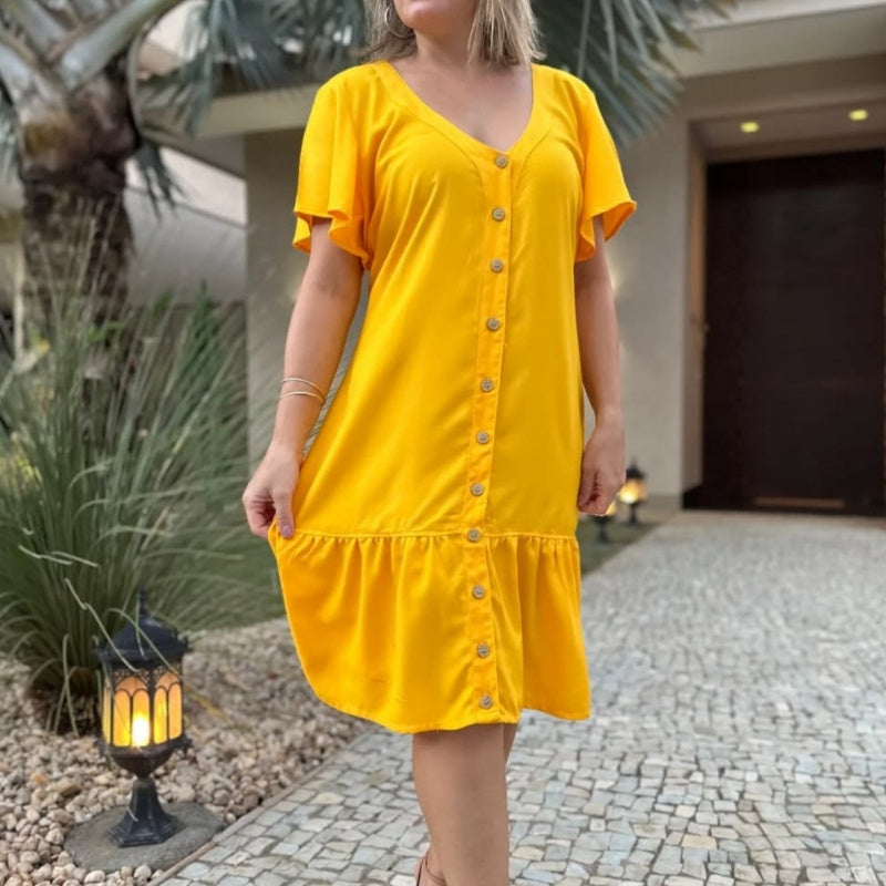 🥰Vestido suelto con botones-ES