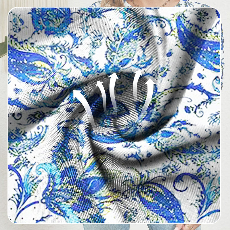 【M-2XL】🌸Γυναικείο Καλοκαιρινό τοπ με λαιμόκοψη-GR