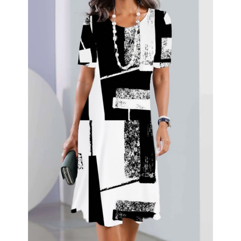 🔥Moteriška suknelė su 3D spauda -LT