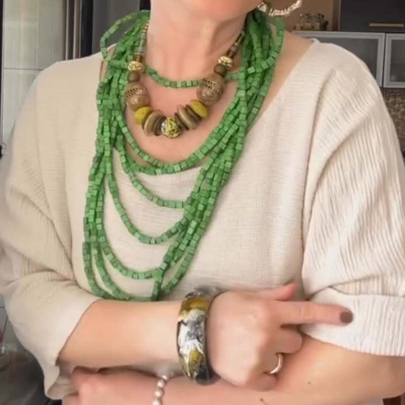 【S-5XL】👗Conjunto de falda larga de color liso-ES