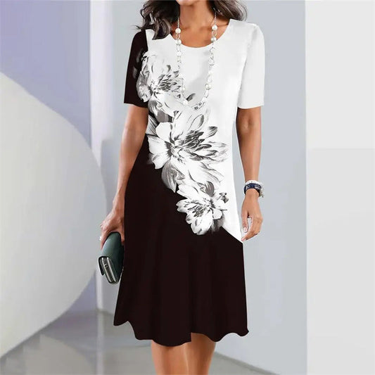 Vestido midi de corte A para mujer-ES