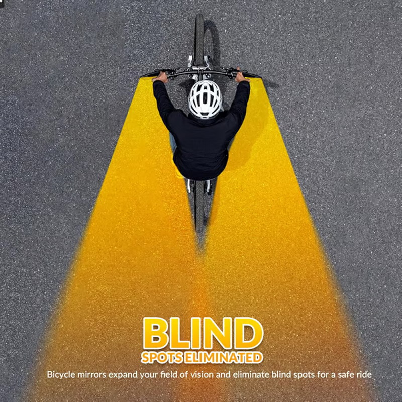 Reguliuojamas 360 laipsnių kampu besisukantis dviračio galinio vaizdo veidrodėlis-LT