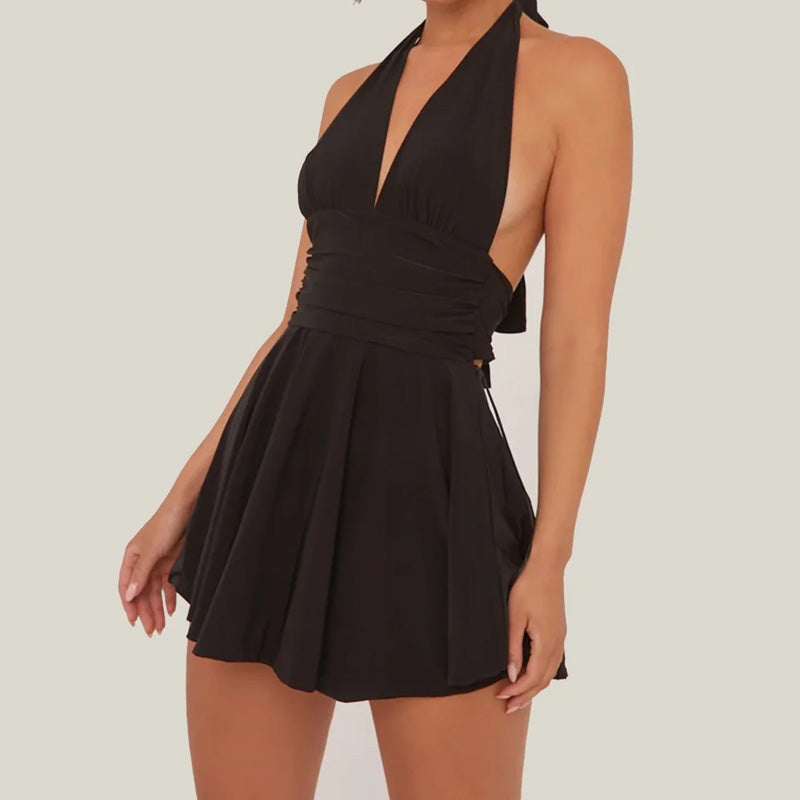 Vestido de mujer con cuello en V-ES