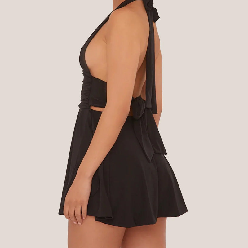 Vestido de mujer con cuello en V-ES