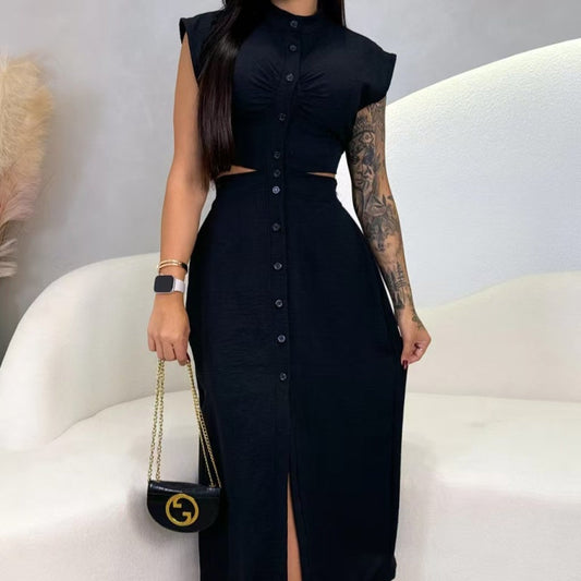 【S-2XL】👗Vestido elegante con abertura para mujer-ES