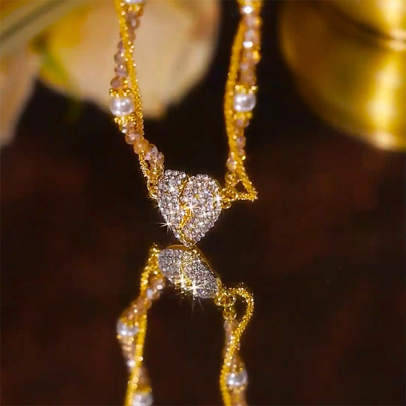 ⏳Oferta especial por tiempo limitado⏰Collares a juego con colgante en forma de corazón con imán💖-ES