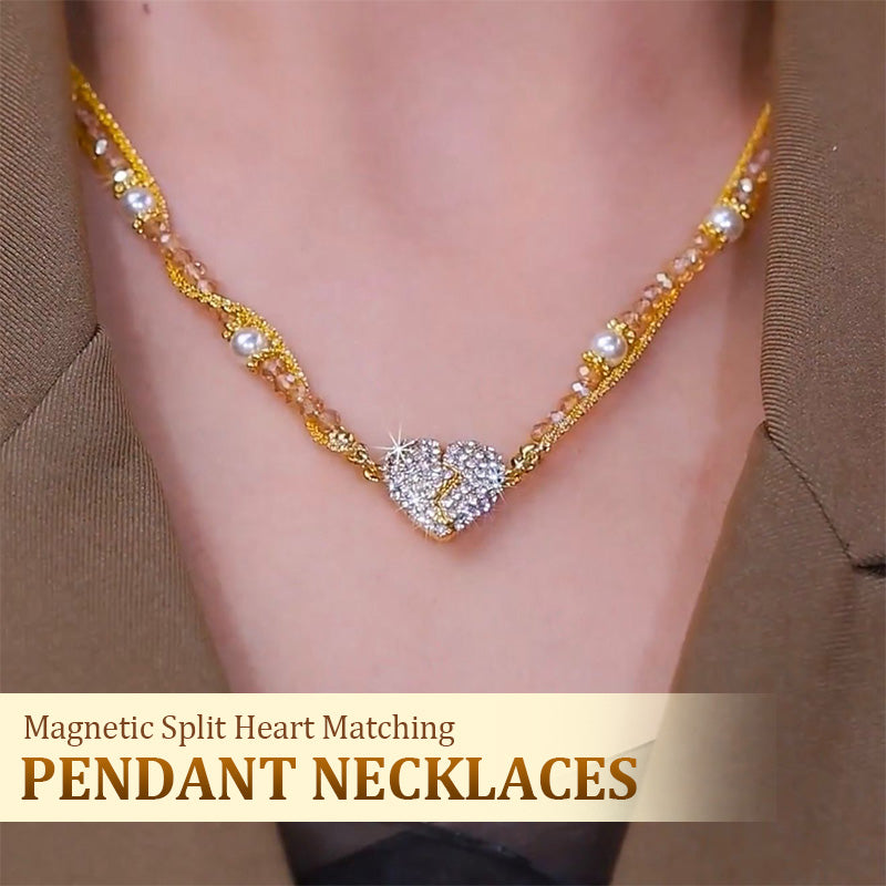 ⏳Oferta especial por tiempo limitado⏰Collares a juego con colgante en forma de corazón con imán💖-ES