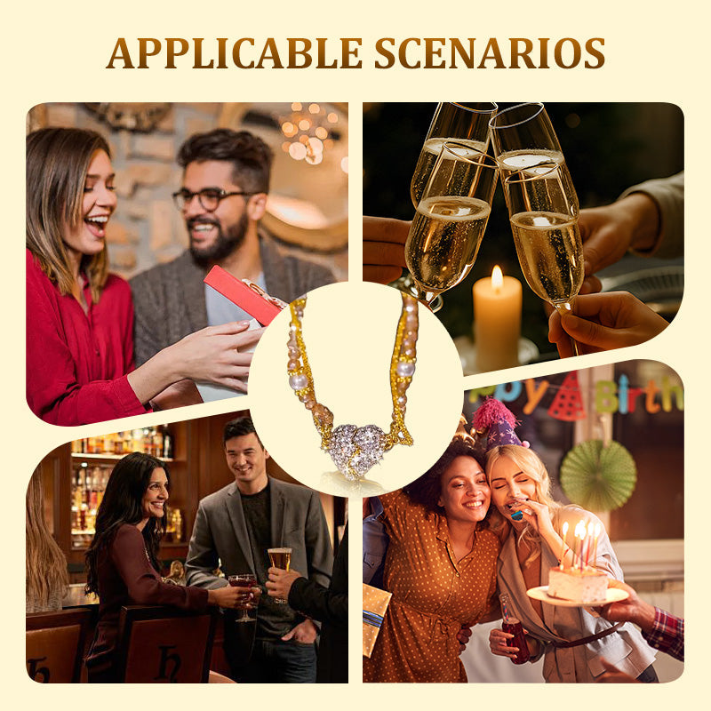 ⏳Oferta especial por tiempo limitado⏰Collares a juego con colgante en forma de corazón con imán💖-ES