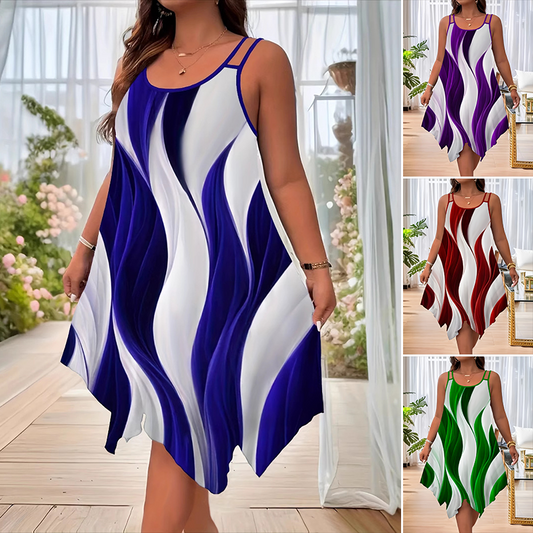 Vestido midi de mujer de moda-ES