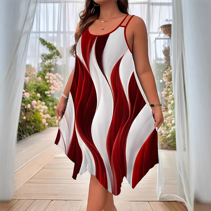 Modna ženska midi obleka-SI