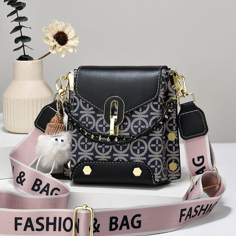 Γυναικεία μοντέρνα δερμάτινη τσάντα χιαστί-GR