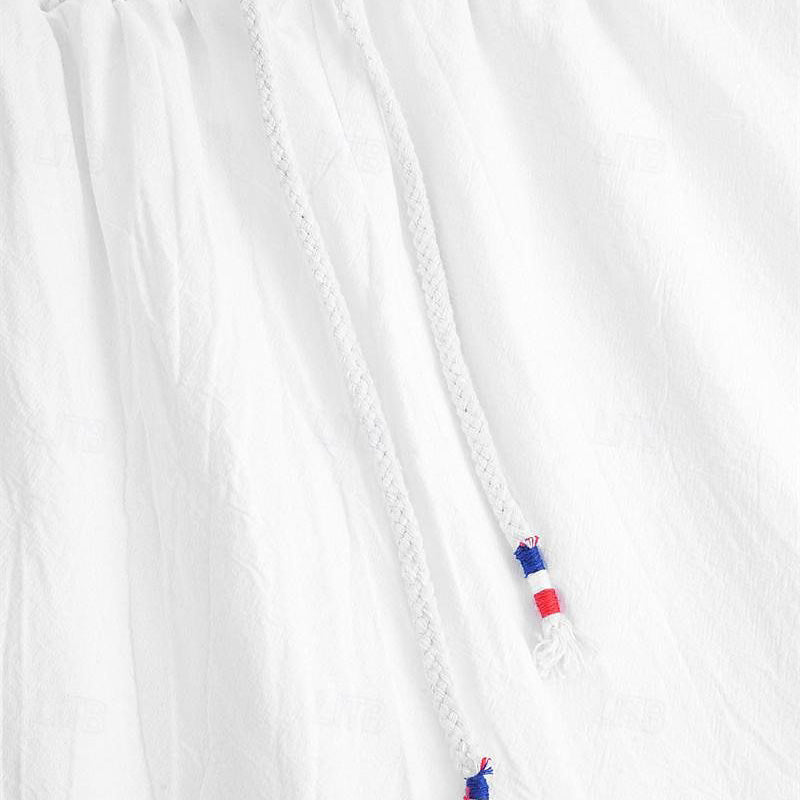 ❄️Κομψό σετ δύο τεμαχίων από λινό και βαμβάκι παντελόνι και μπλούζα για άνδρες-GR