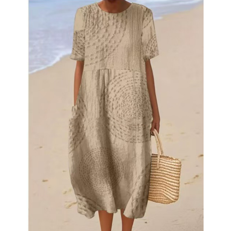 Moteriška laisva midi suknelė-LT