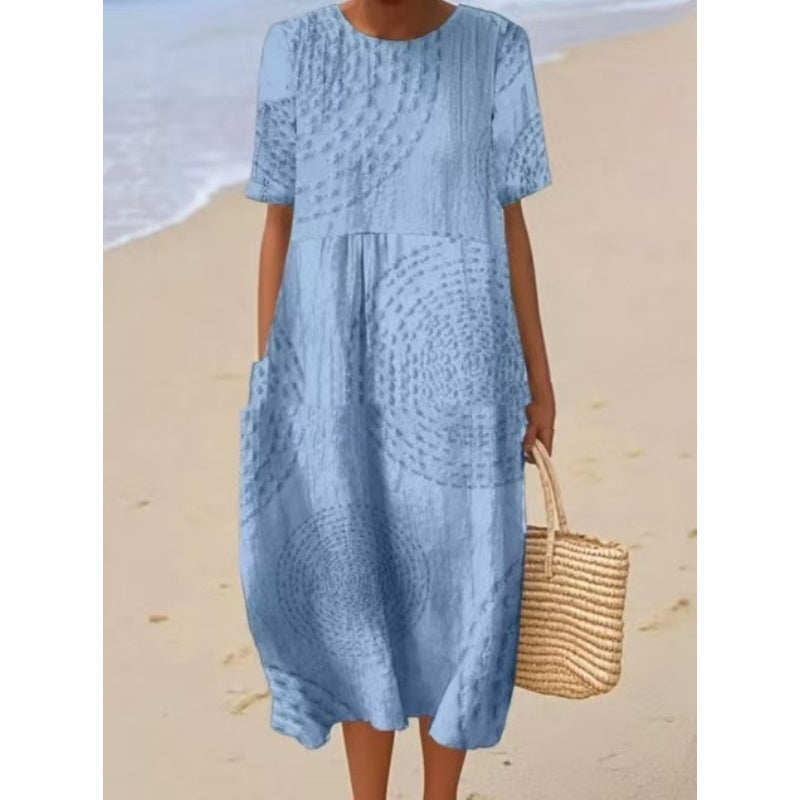 Moteriška laisva midi suknelė-LT